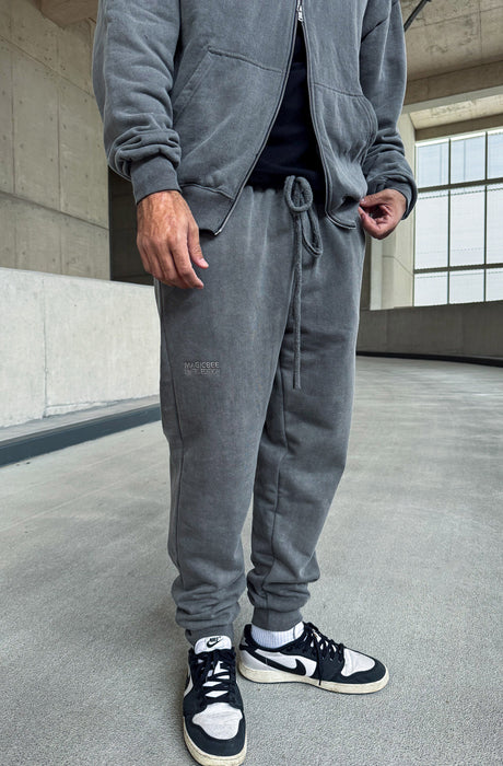 MagicBee Unisex Washed Handmade Pants - Grey (Limited Edition)