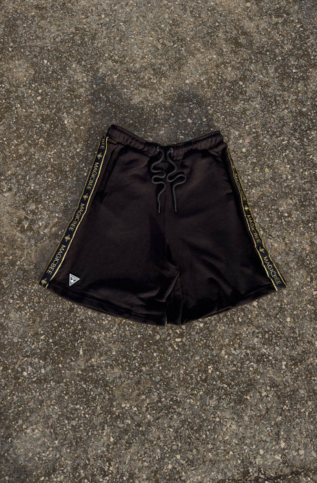 MagicBee Gold Lurex Tape Shorts - Black