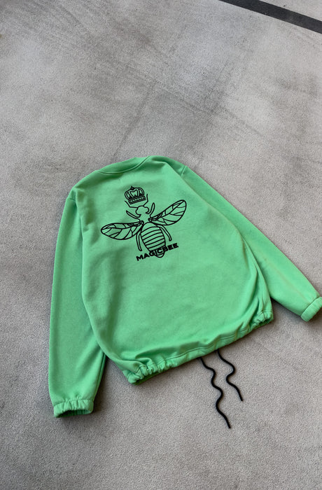 MagicBee Back Velvet Logo Jacket - Neon Green