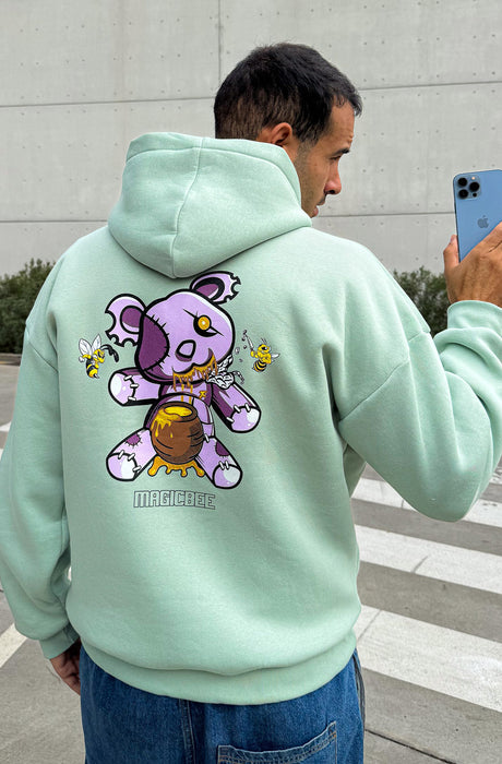 MagicBee Teddy Bear Logo Unisex Hoodie - Mint (Limitierte Auflage)