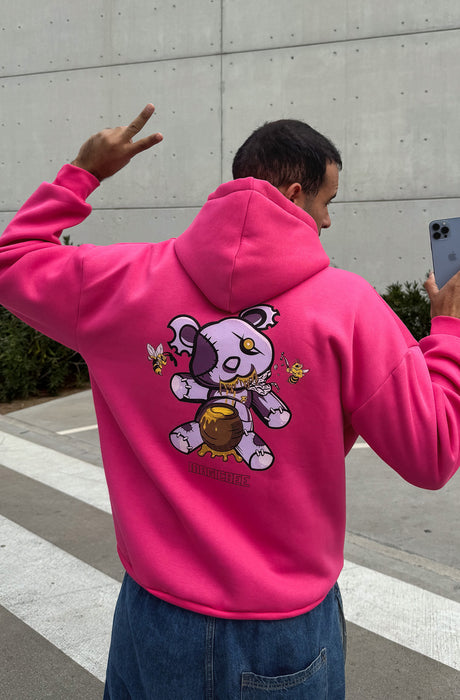 MagicBee Teddy Bear Logo Unisex Hoodie - Fuchsia (Limited Edition)