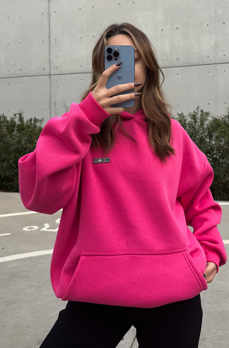 MagicBee Teddy Bear Logo Unisex Hoodie - Fuchsia (Limited Edition)