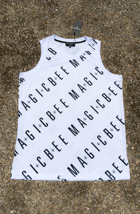 MagicBee ÄRMELLOS Dri-FIT - Weiß