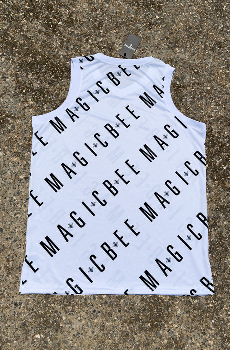 MagicBee ÄRMELLOS Dri-FIT - Weiß