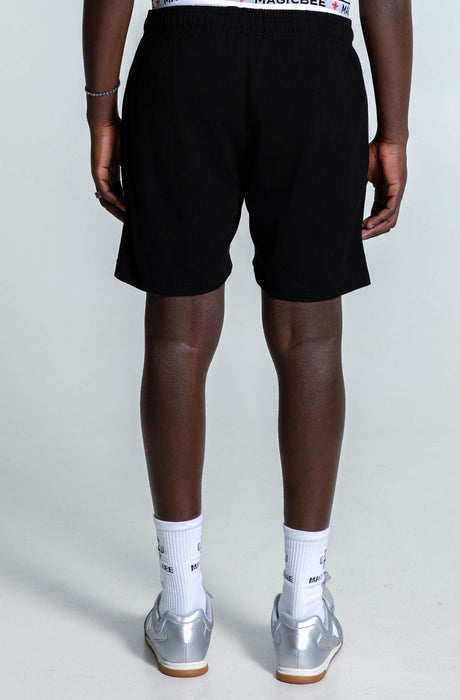 MagicBee Embroidered Golf Logo Shorts - Black