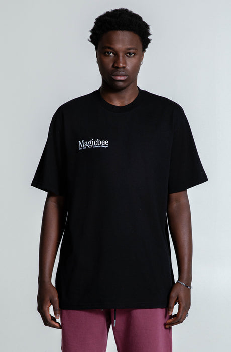 MagicBee Tennis Court Logo Tee - Black