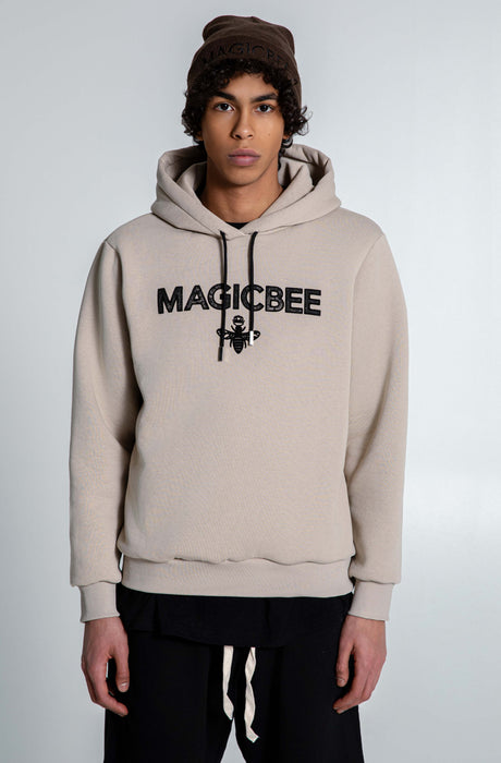 MagicBee Essential Logo Hoodie - Beige