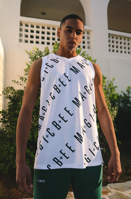 MagicBee ÄRMELLOS Dri-FIT - Weiß