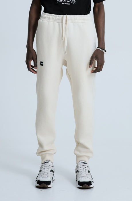 MagicBee Monogram Logo Pants- Beige
