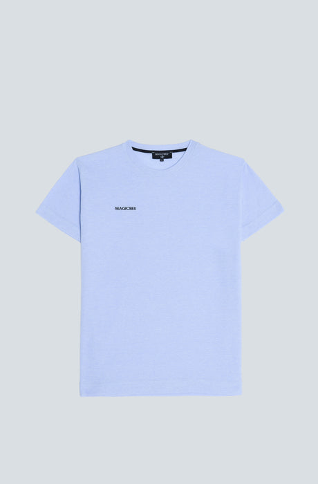 MagicBee Waffle Embroidered Logo Tee - Lilac