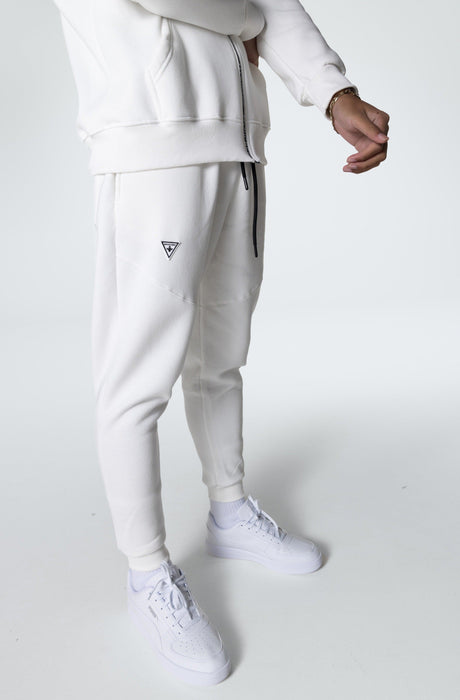MagicBee Triangle Logo Pants - White - magicbee-clothing