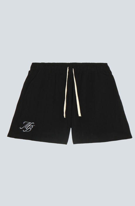 MagicBee Embroidered Golf Logo Shorts - Black