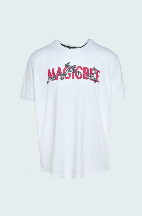 MagicBee Baroque Logo Tee - White
