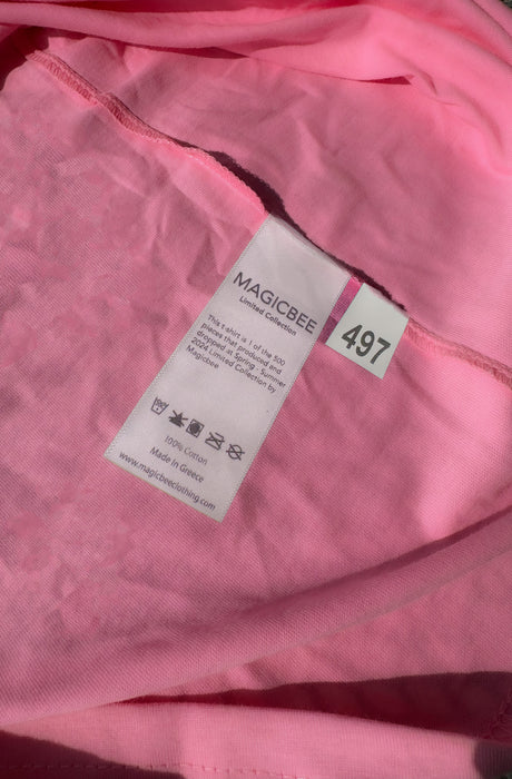 MagicBee Unisex Oversized Cherry Tee - Pink (Limited Edition)