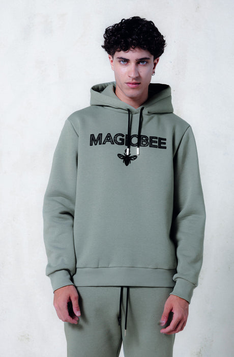 MagicBee Essential Logo Hoodie - Oil Green
