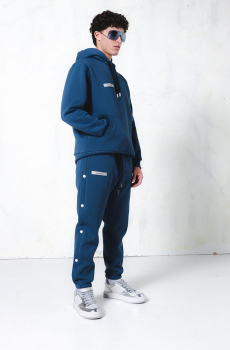 MagicBee Grosgrain Logo Hoodie - Petrol