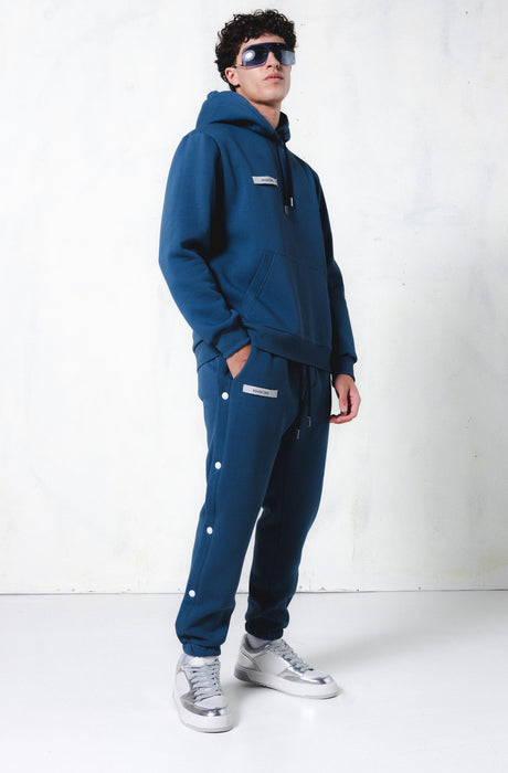 MagicBee Grosgrain Logo Hoodie - Petrol