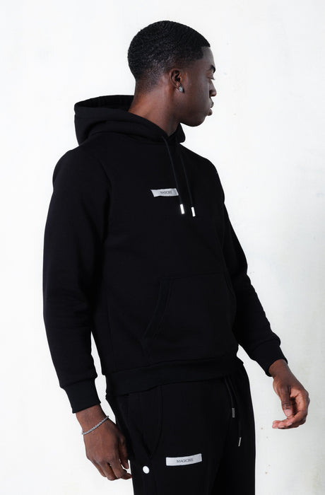 MagicBee Grosgrain Logo Hoodie - Black