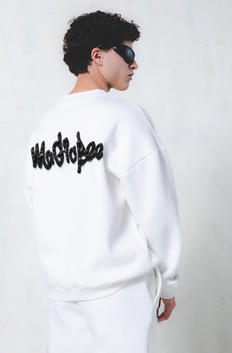 MagicBee Multi Layered Logo Print - Off White
