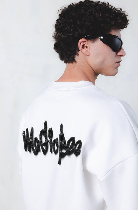 MagicBee Multi Layered Logo Print - Off White