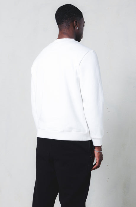 Sudadera con logo vertical MagicBee - Blanco roto
