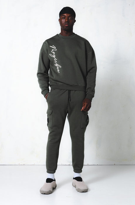 MagicBee Cord Signature Sweatshirt - Khaki