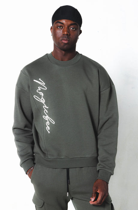 MagicBee Cord Signature Sweatshirt - Khaki