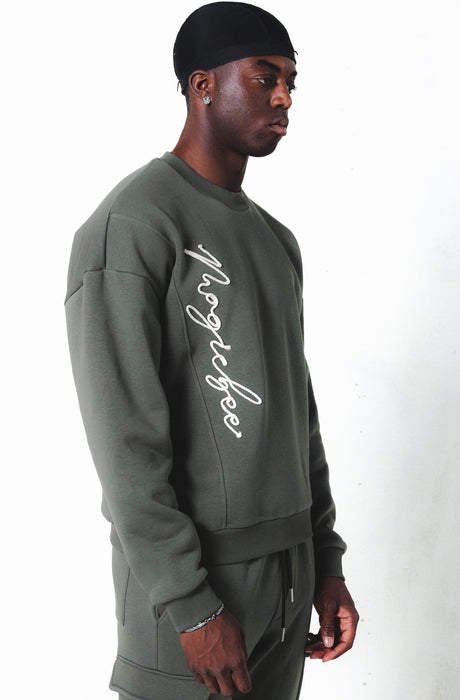 MagicBee Cord Signature Sweatshirt - Khaki