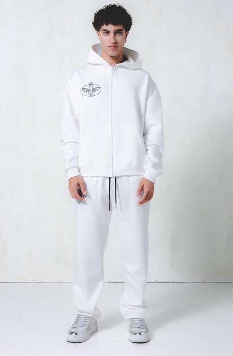 Chaqueta MagicBee con Estampado Ovalado - Blanco Roto