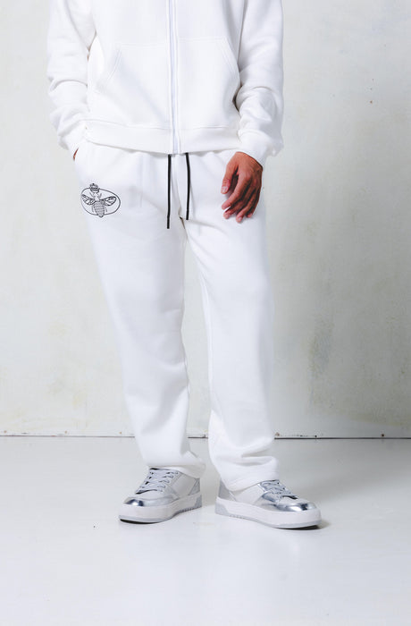 MagicBee Oval Print Pants - Off White