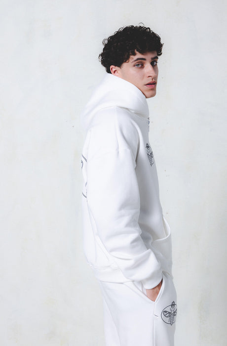 Chaqueta MagicBee con Estampado Ovalado - Blanco Roto