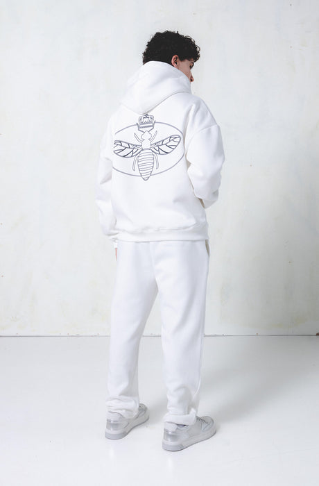 Chaqueta MagicBee con Estampado Ovalado - Blanco Roto