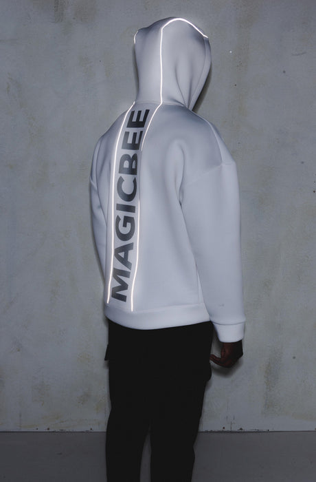MagicBee Reflected Logo Tape Jacket - Off White (Special Edition)