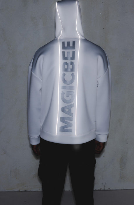 MagicBee Reflected Logo Tape Jacket - Off White (Special Edition)