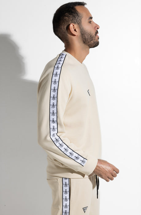 MagicBee Tape Sweatshirt - Beige (Frühlingsstoff)