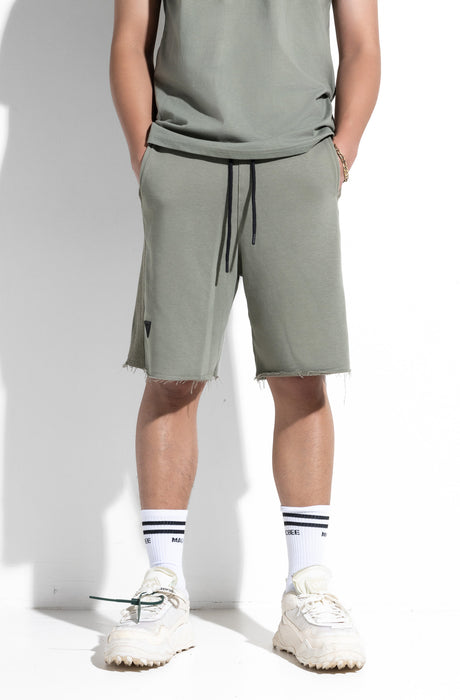 MagicBee Reverse Cotton Side Tape Shorts - Vetiver