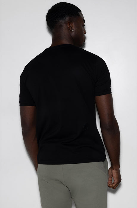 MagicBee Reflective Detail Logo Tee - Black