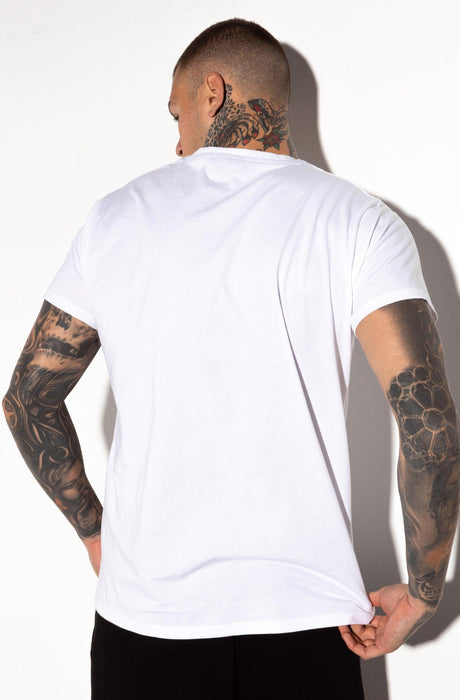MagicBee Splashed Logo Tee - Orange White - magicbee-clothing