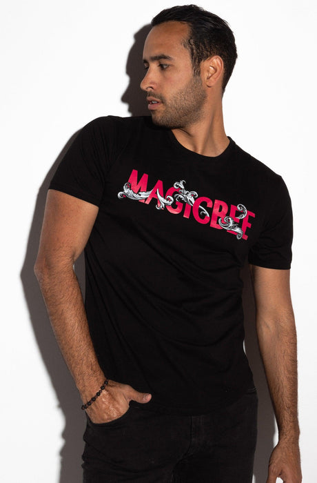 MagicBee Baroque Logo Tee - Black - magicbee-clothing