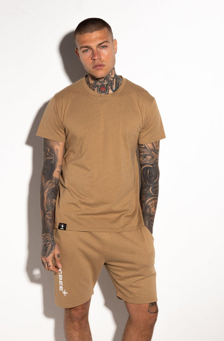 MagicBee Back Texture Logo Tee - Bronze - magicbee-clothing
