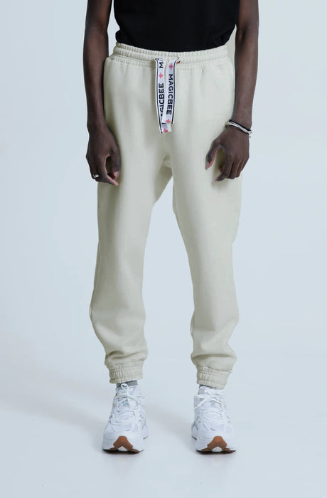 MagicBee Elastic Cord Tape Pants - Beige