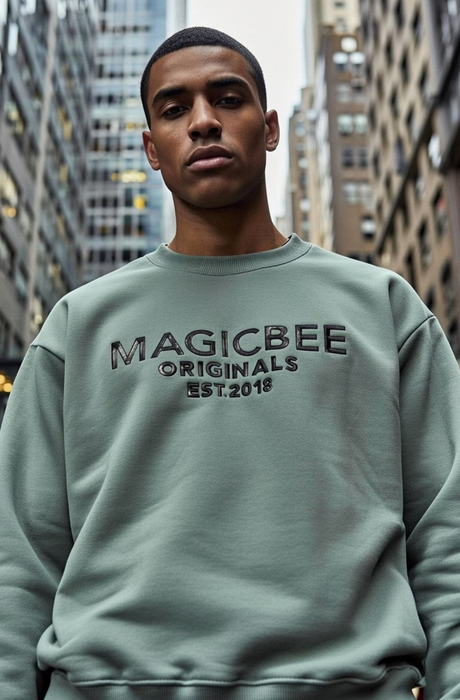MagicBee Originals 3D Logo Sweatshirt - Green