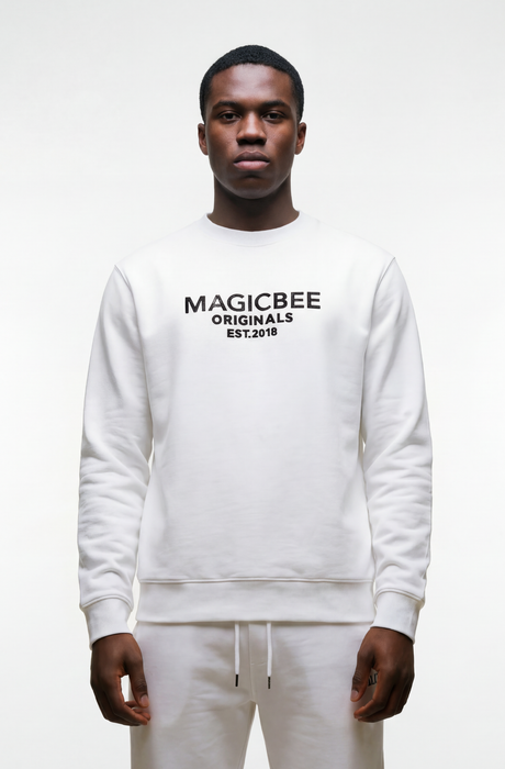 MagicBee Originals 3D Logo Sweatshirt - Off White