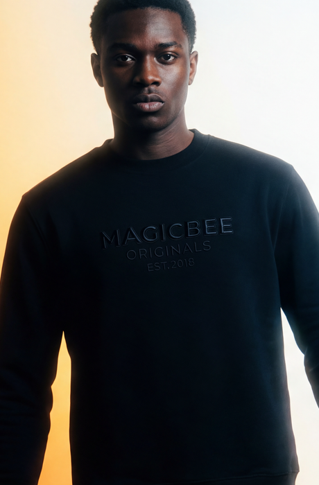 MagicBee Originals 3D Logo Sweatshirt - Black