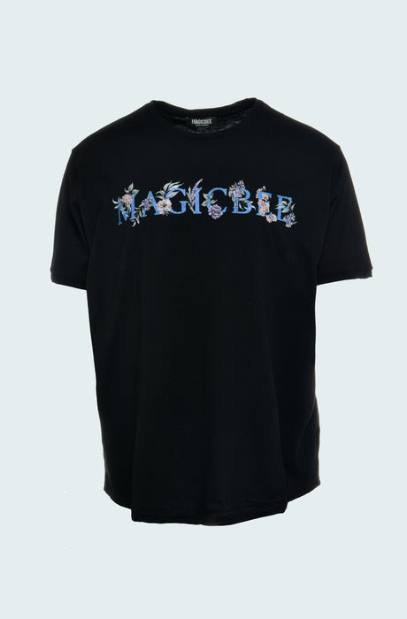 MagicBee Floral Logo Tee - Black