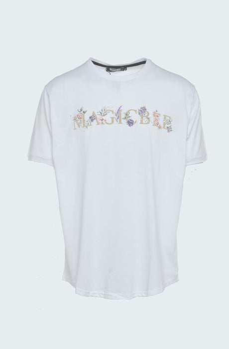 MagicBee Floral Logo Tee - White