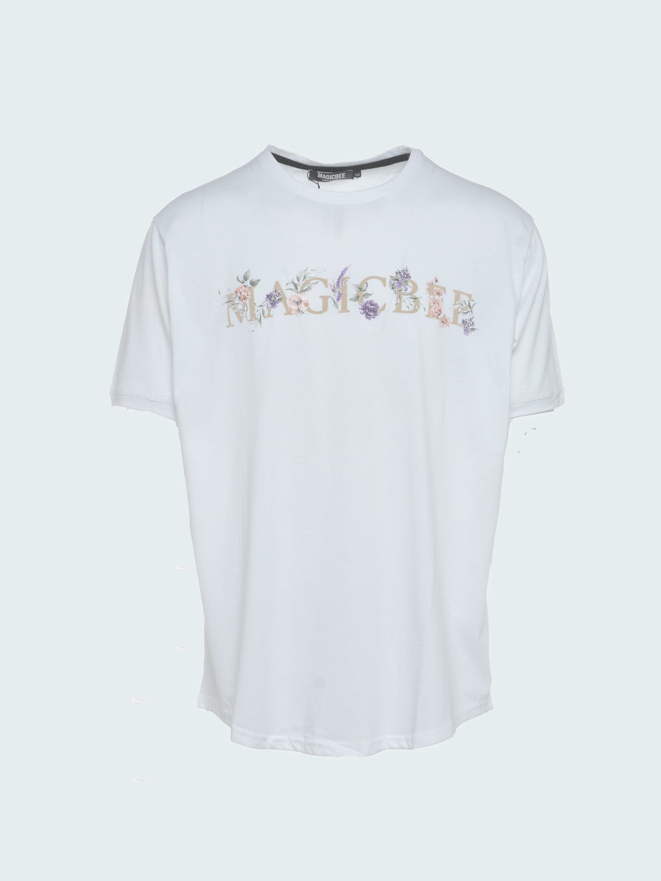 T-shirt MagicBee Embossed Tape - Blanc