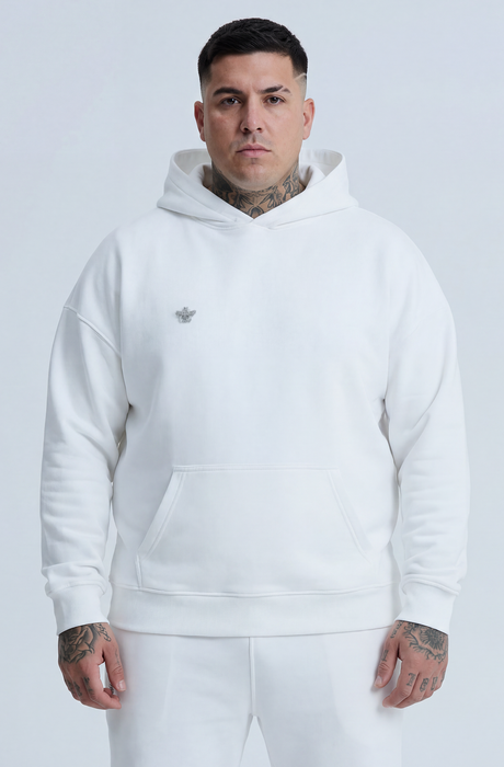 MagicBee Metallic Logo Hoodie - Off White