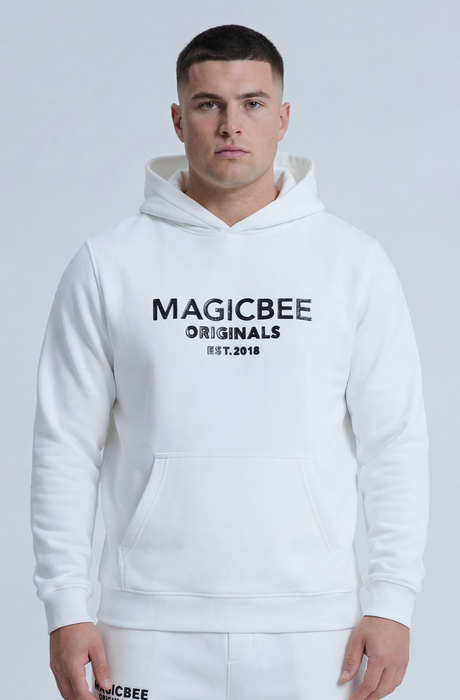 MagicBee Originals 3D Logo Hoodie - Off White