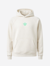 MagicBee Glow-in-the-dark logo Raglan Hoodie - BEIGE